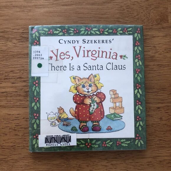1997 Cyndy Szekeres' Yes, Virginia There is a Santa Claus HC DJ Gift Book Size - Picture 1 of 8